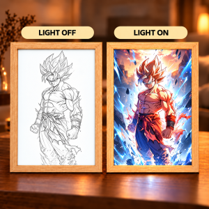 Goku Awakening — Illuminated Art