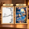 Moonlit Forest Companion — Illuminated Art